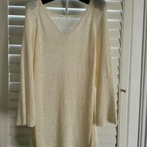 Knit Sweater, size M, Cream